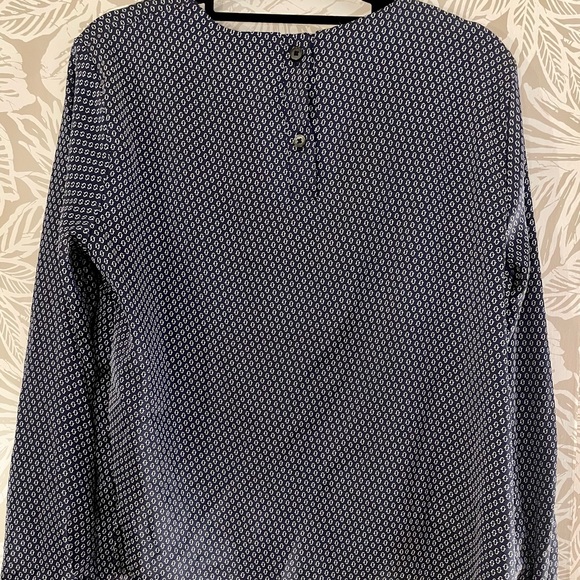 Banana Republic Navy/White Blouse - Picture 2 of 5